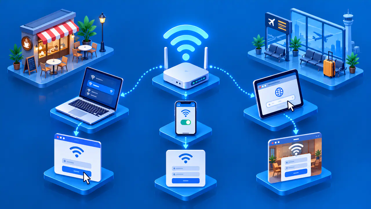 How to Open a Public WiFi Login Page